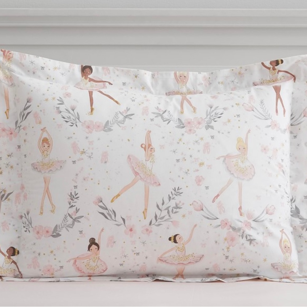 Pottery Barn Kids ballerina linen. - Picture 2 of 3